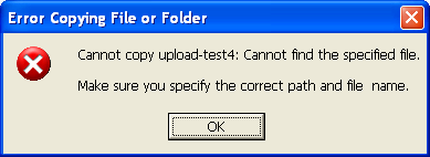 Cannot upload veto file