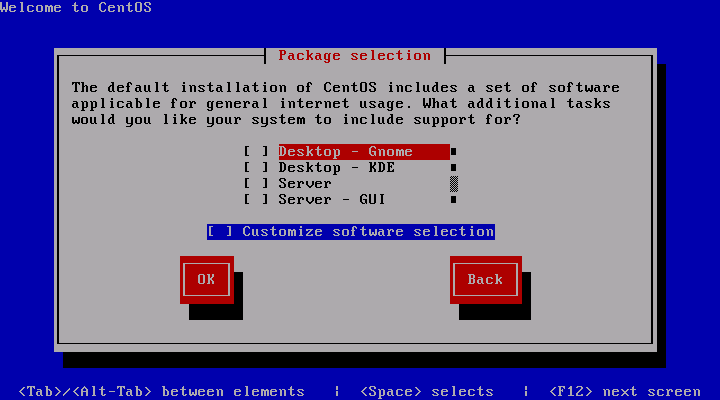 CentOS 5.3 Installation Package Selection