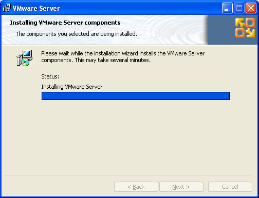 Installing VMware Server_components
