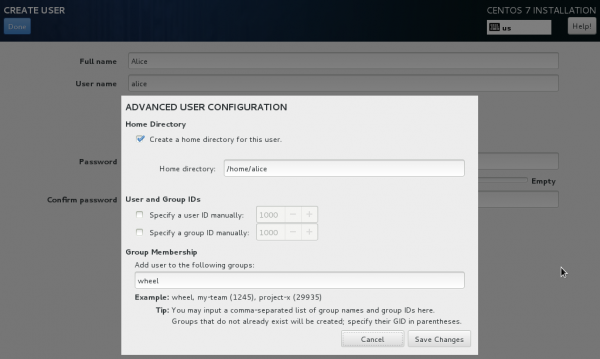 Настройка sudo centos 7