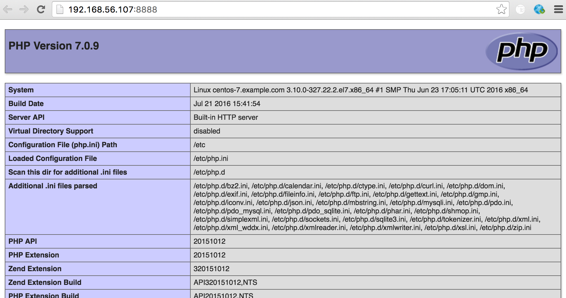 Centos 7 откатить версию php